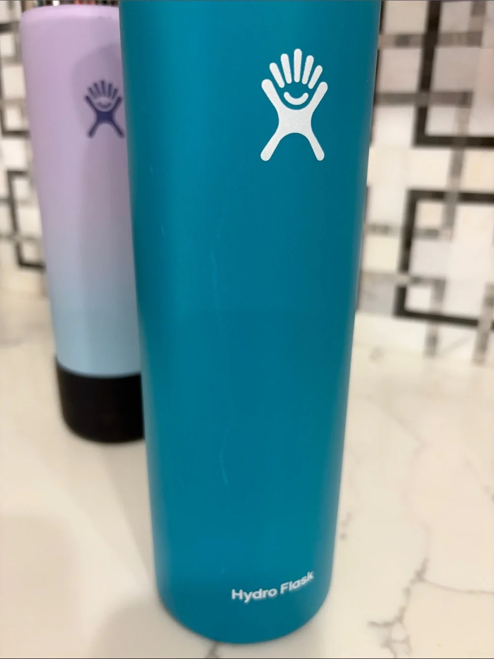 Hydro Flask Lavender-to-Light Blue Ombre & Teal Twin Bottle Set
